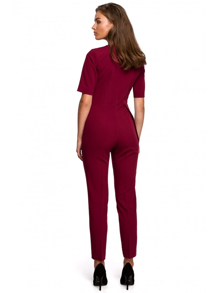 Obrázok S241 One-piece jumpsuit with a double front  EÚ XXL gaštanová