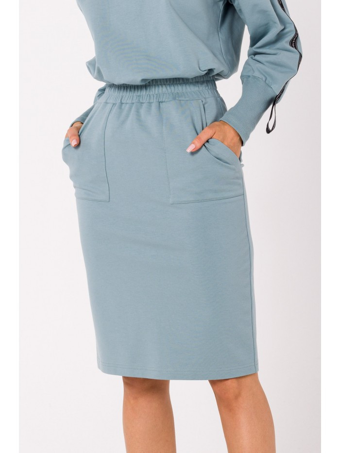 Vypasovaná sukně s kapsami model 18383169 - Moe Velikost: EU XL