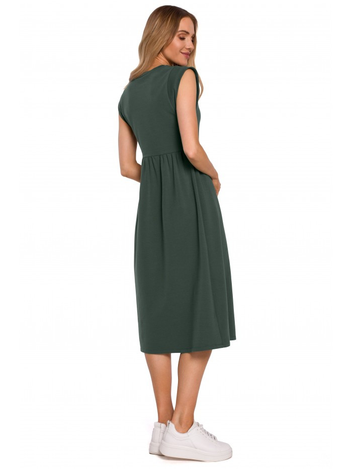 Obrázok M581 High Waist Sleeveless Dress  EÚ L vojenská zelená