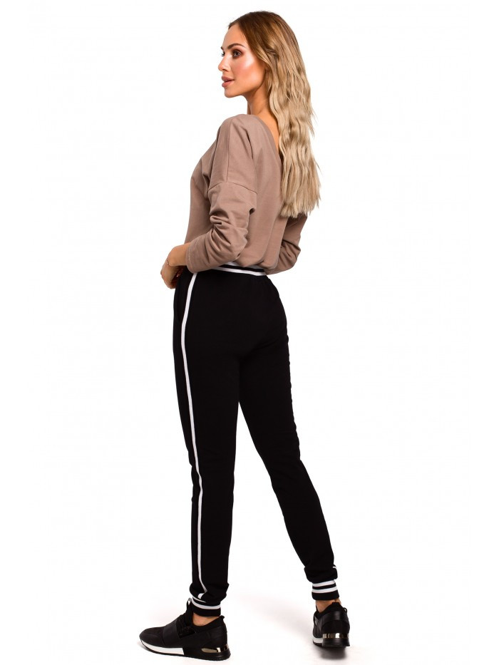 Jogger kalhoty s manžetami - černé EU XL model 18002205