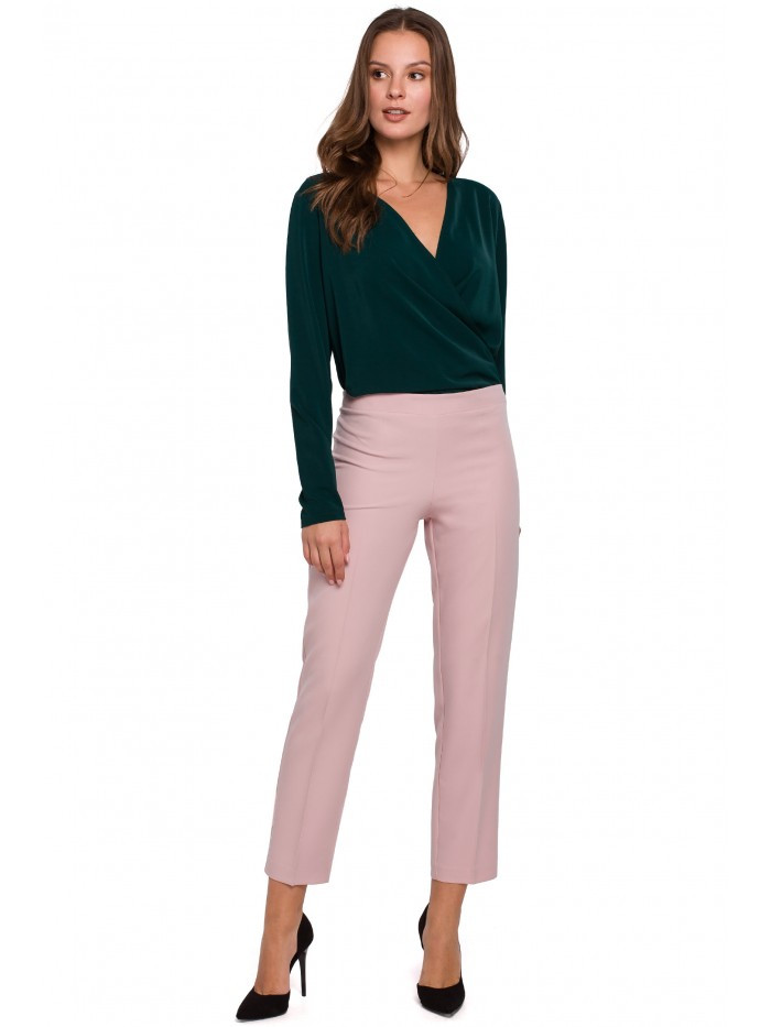 Obrázok K035 Trousers with elasticized waistband  EÚ M crepepink