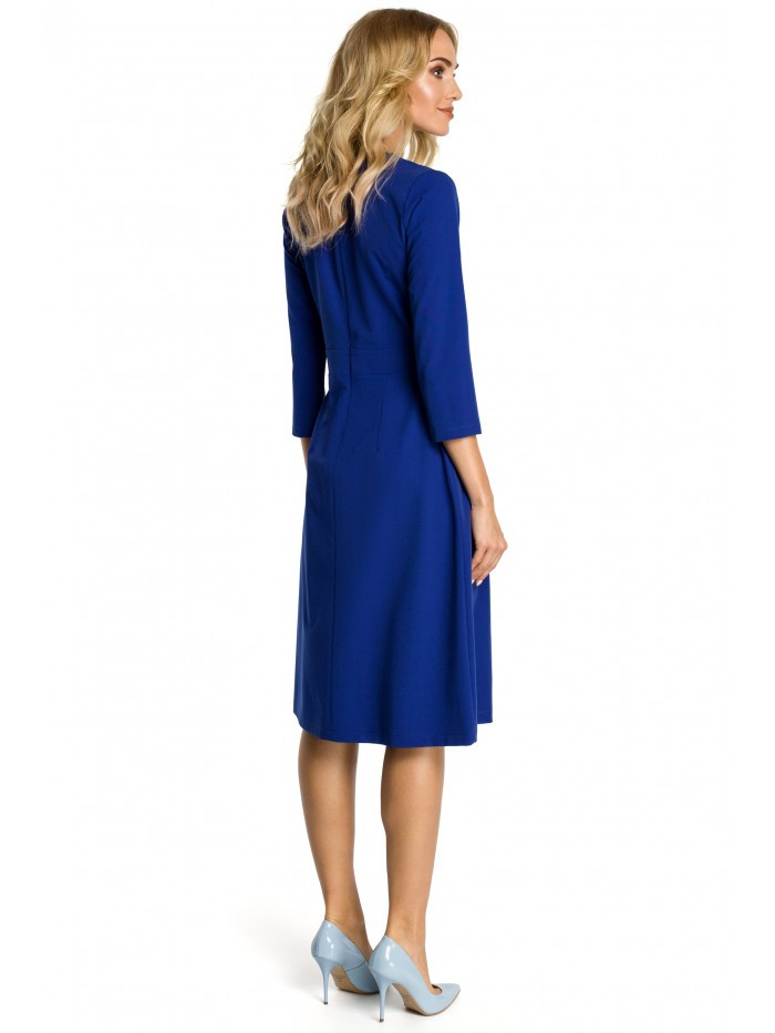 Obrázok M335 Dress with box pleat in front  EÚ XL kráľovská modrá