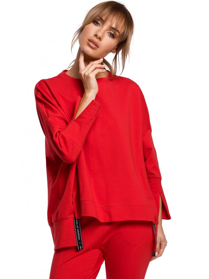 Obrázok M491 Pullover oversized top with side splits  EU S / M vyd