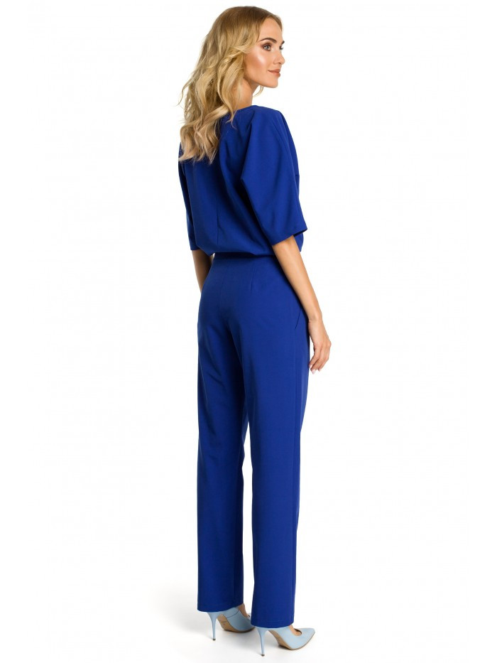 Obrázok M334 Jumpsuit with kimono sleeve  EÚ S. kráľovská modrá