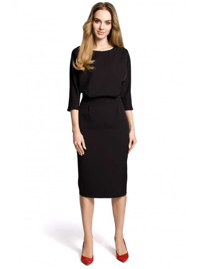 Obrázok M360 Mid-lenght dress with loose fitting top  EÚ S. čierna