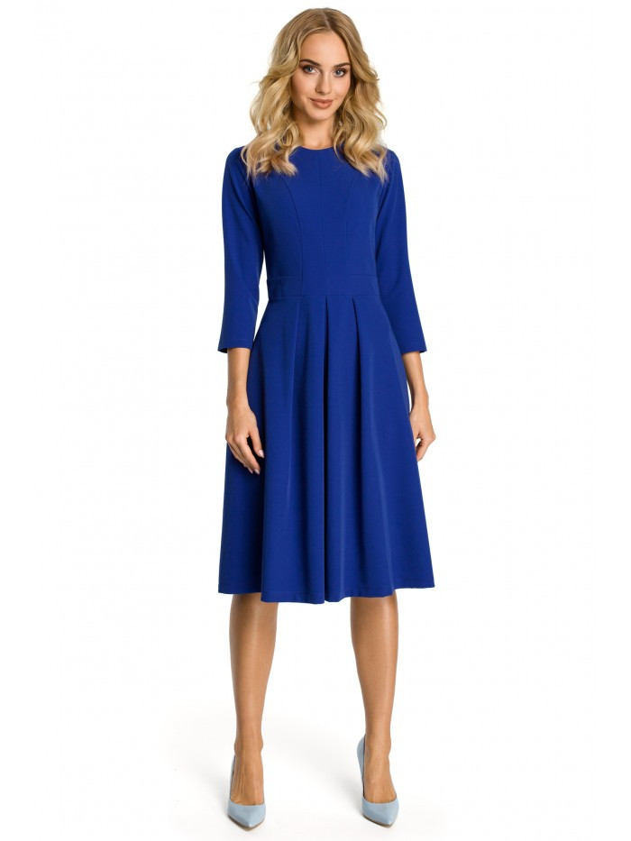 Obrázok M335 Dress with box pleat in front  EÚ XXL kráľovská modrá