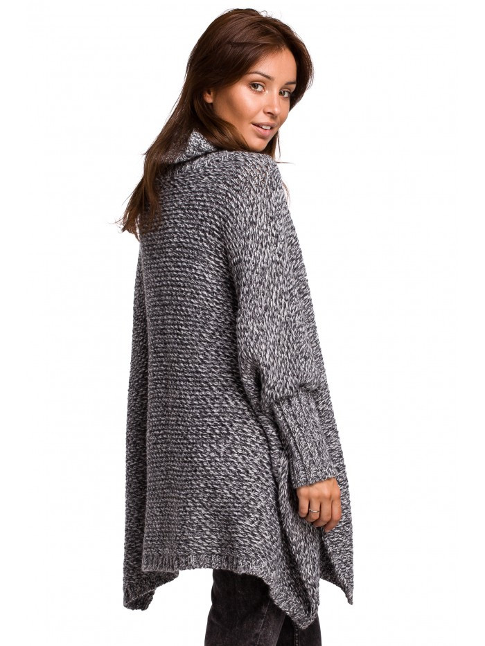 Obrázok BK049 Split side poncho  UNI EÚ antracit