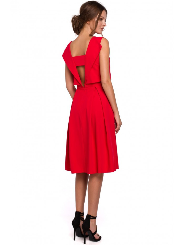 Obrázok K005 Fit & flare dress with open back  EÚ XL vyd