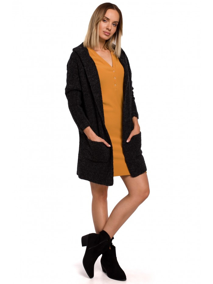 Pletený svetr s kapucí model 18002996 - Moe Velikost: EU L/XL