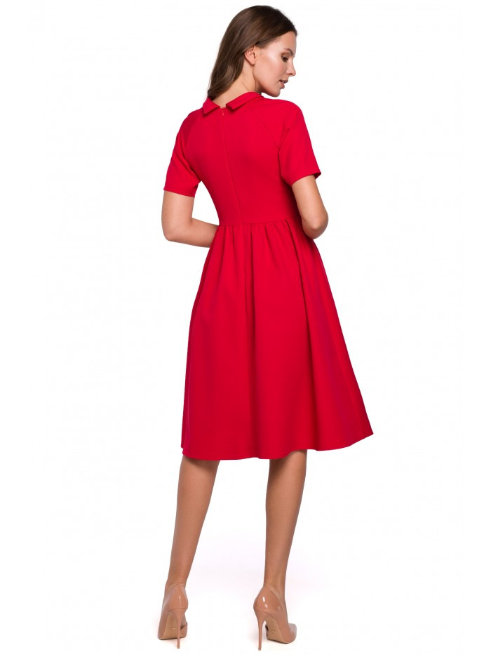 Obrázok K028 Rolled neck fit and flare dress  EÚ XXL vyd