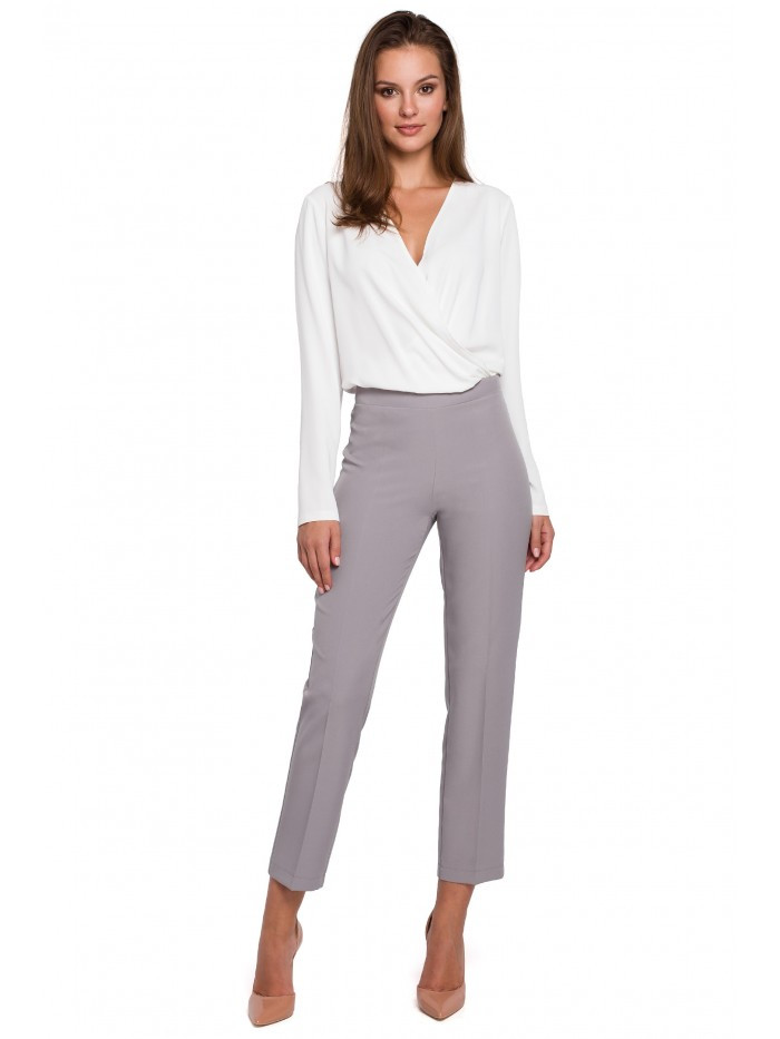 Obrázok K035 Trousers with elasticized waistband  EÚ S. šedá