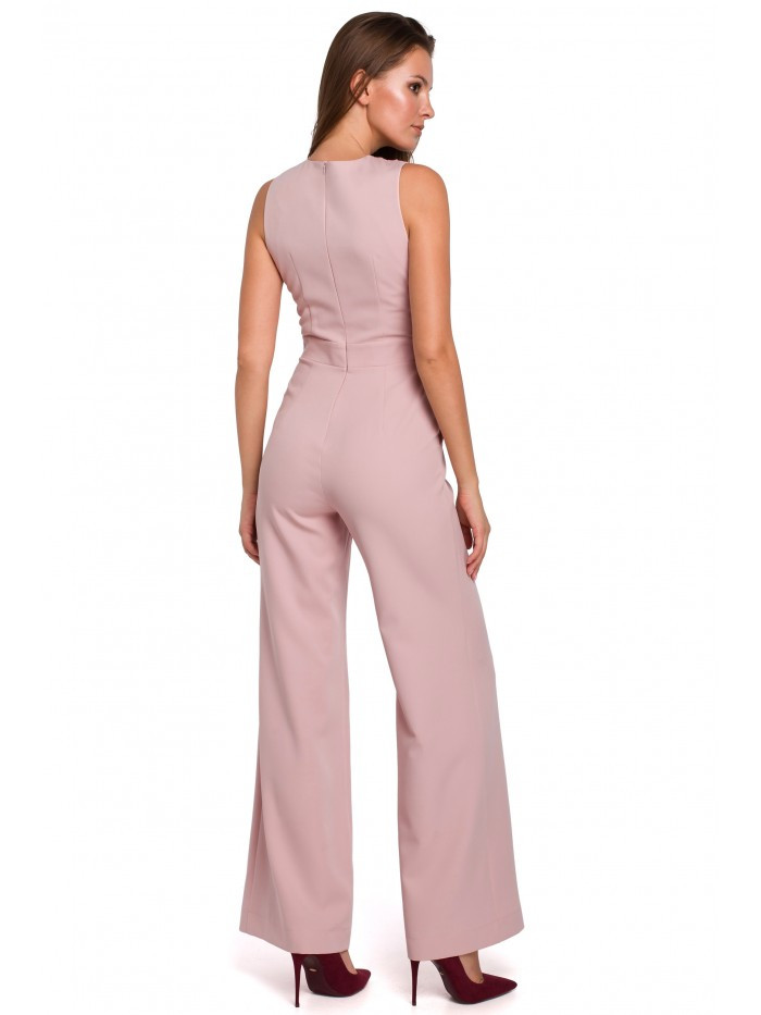 Obrázok K029 Cross front jumpsuit  EÚ S. crepepink