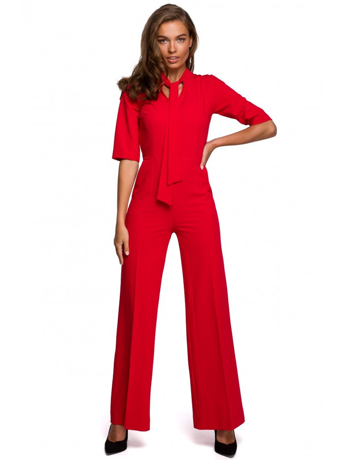 Obrázok S243 Elegant jumpsuit with a tie neck  EÚ XXL vyd