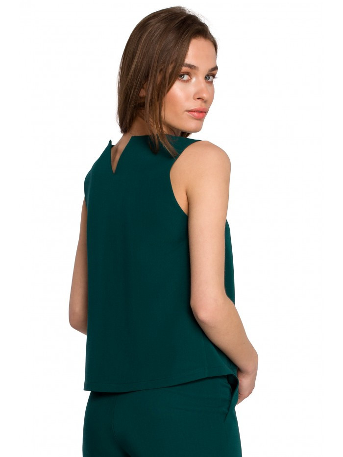 Obrázok S257 Sleeveless blouse  EÚ L zelená