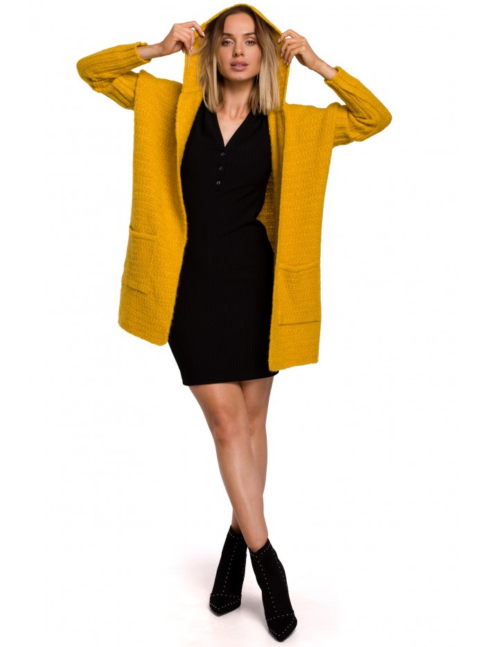 Pletený svetr s kapucí model 18002995 - Moe Velikost: EU L/XL