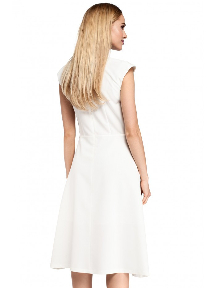 Obrázok M296 Inverted pleat dress  EÚ S. ecru