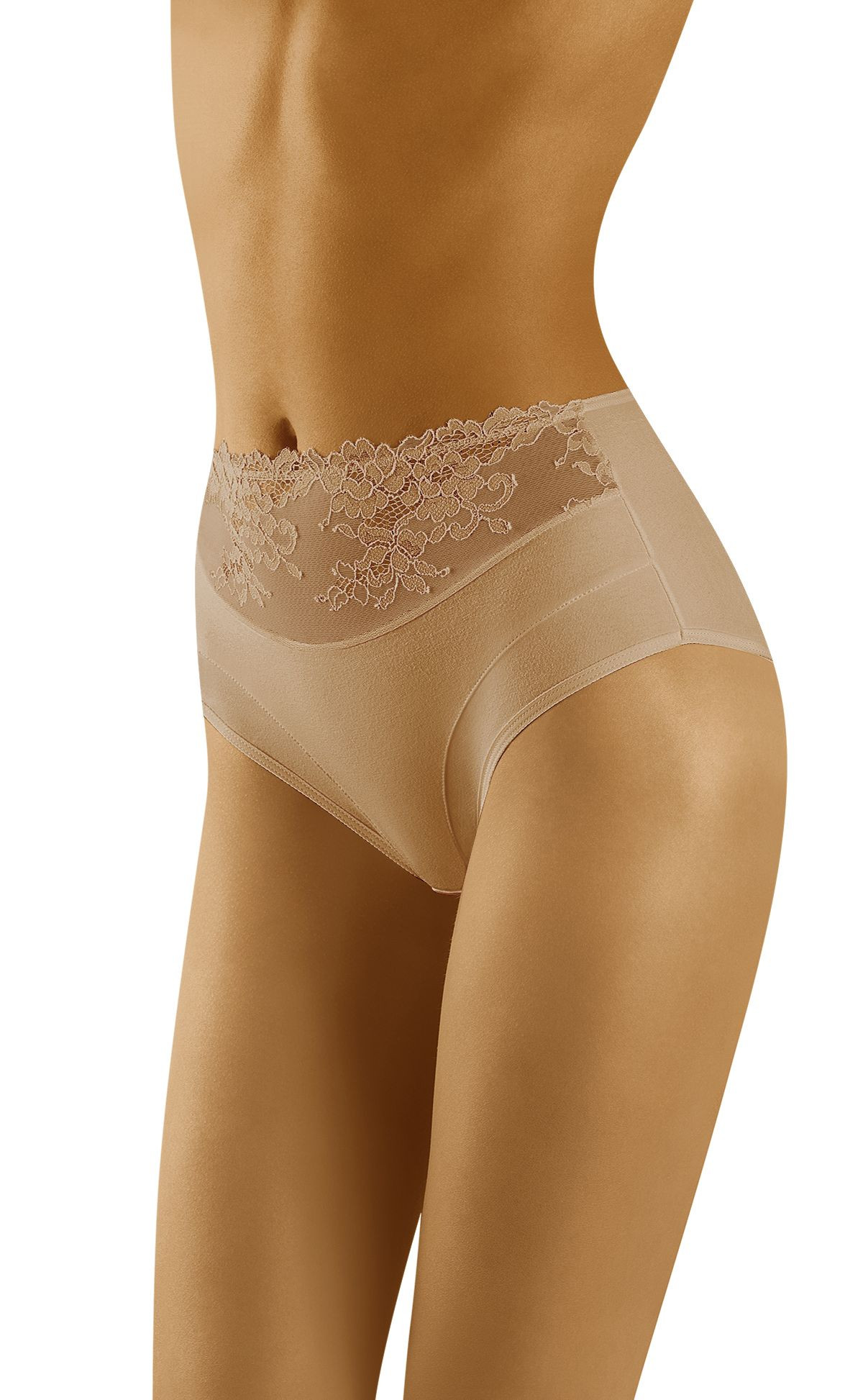 Dámské kalhotky Eco-Hi bottom Beige - Wol-Bar L