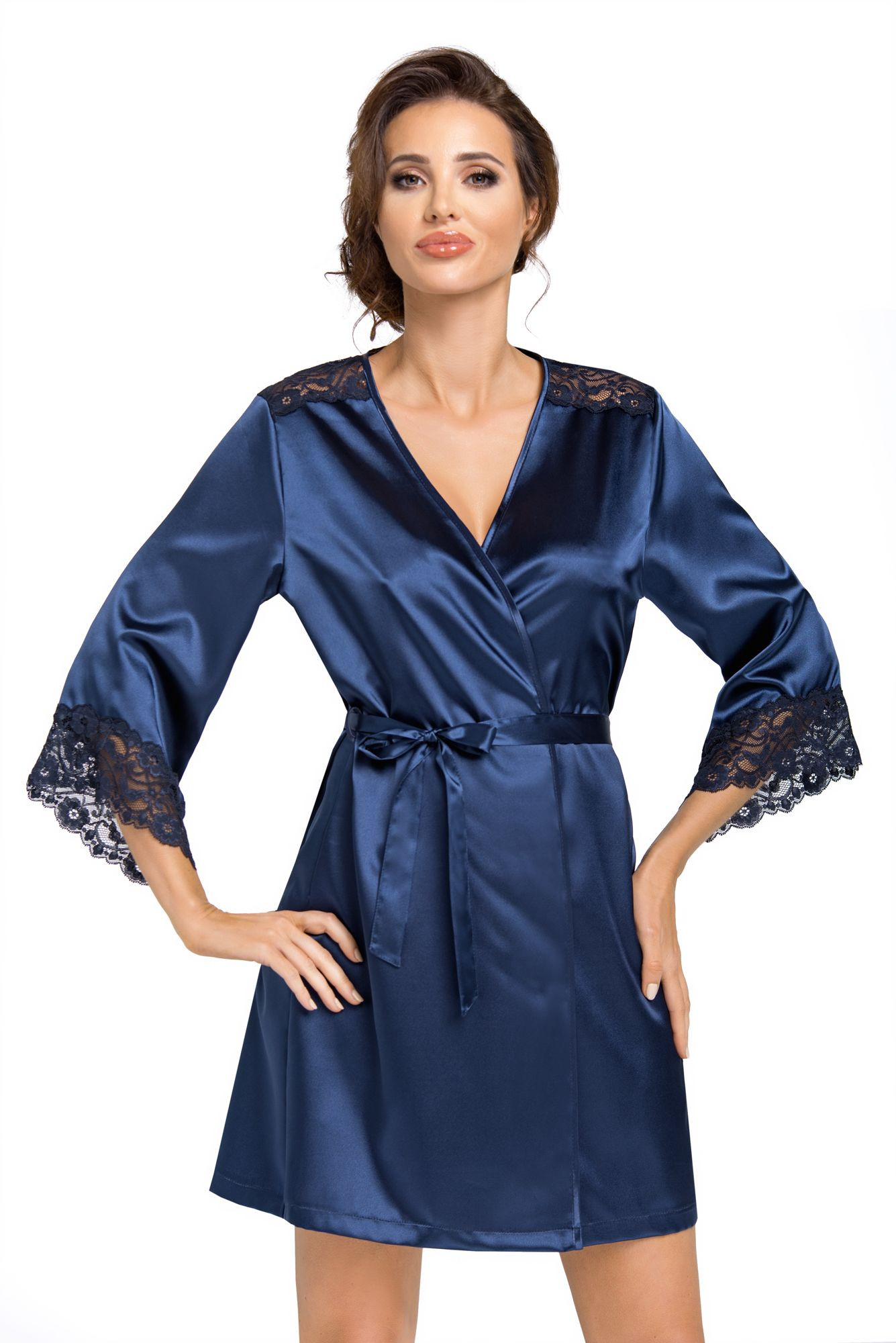 Dámský župan Eva Dark Blue - Donna XL