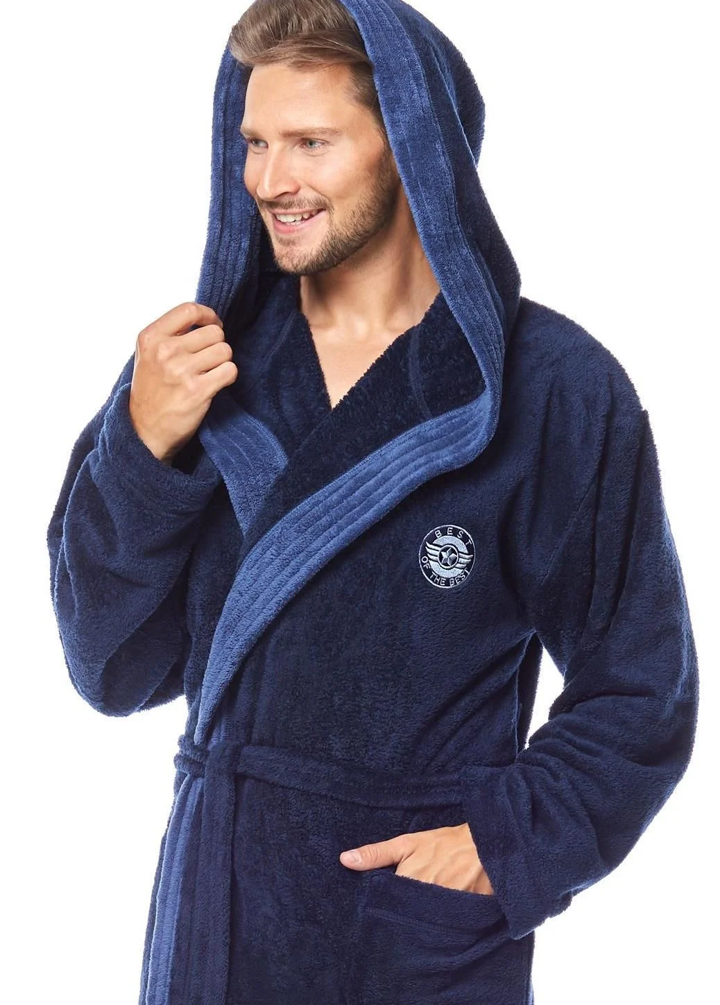 Župan George Dark Blue - L&L tmavě modrá M - thumb (3)