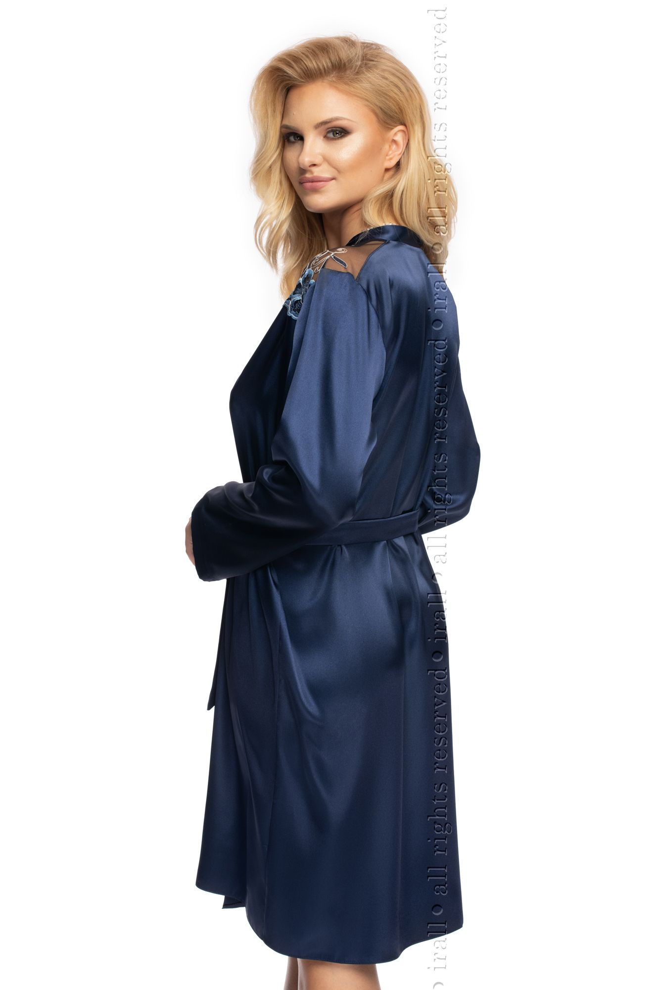 Župan Elodie Navy Blue - Irall XXL