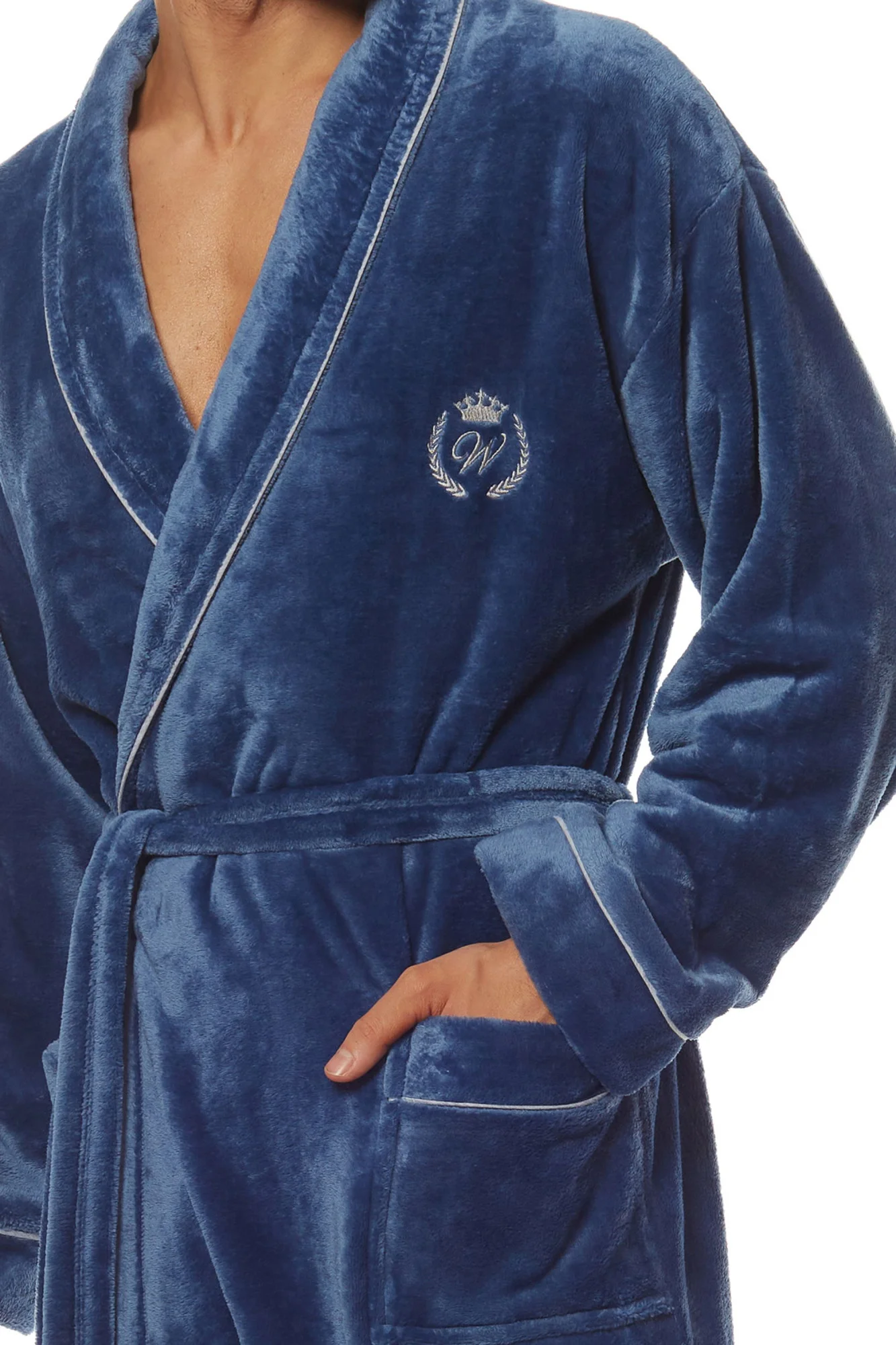 Pánský župan Luca 2111 Navy - L&L M - thumb (2)