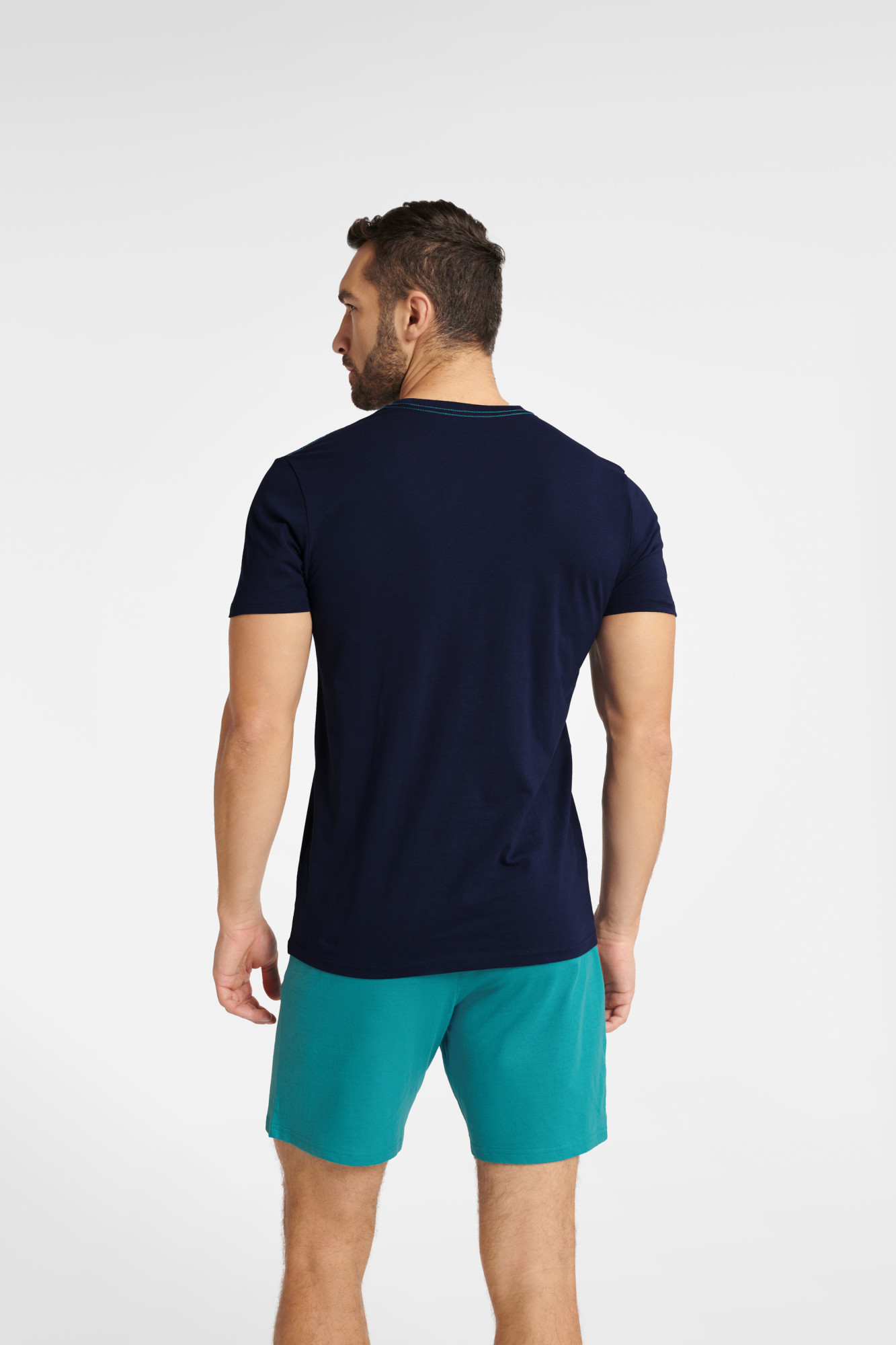 Pyžamo Friend 40678-59X tmavě modrá a zelená - Henderson Velikost: M