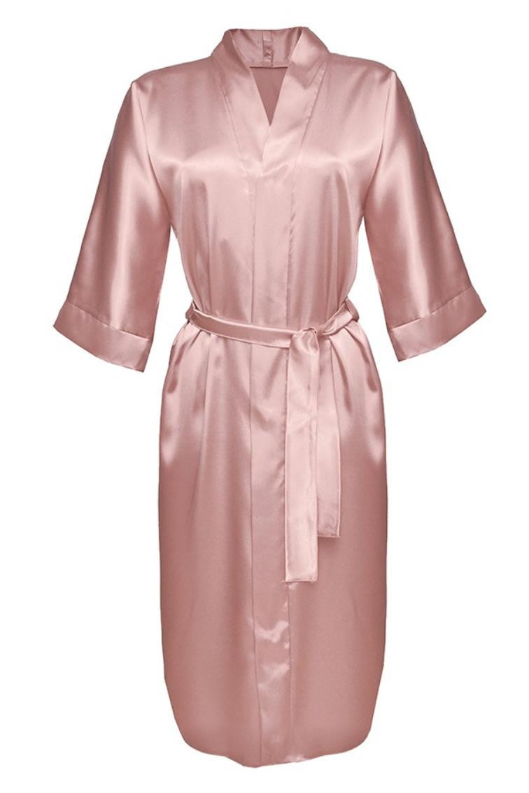 DKaren Housecoat 115 Pink Velikost: XS, Barva: růžová