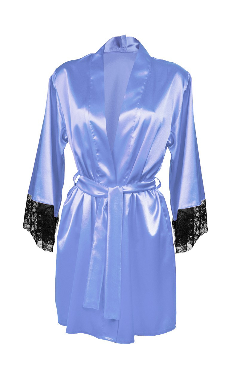DKaren Housecoat Adelaide Light Blue Velikost: L, Barva: světle modrá