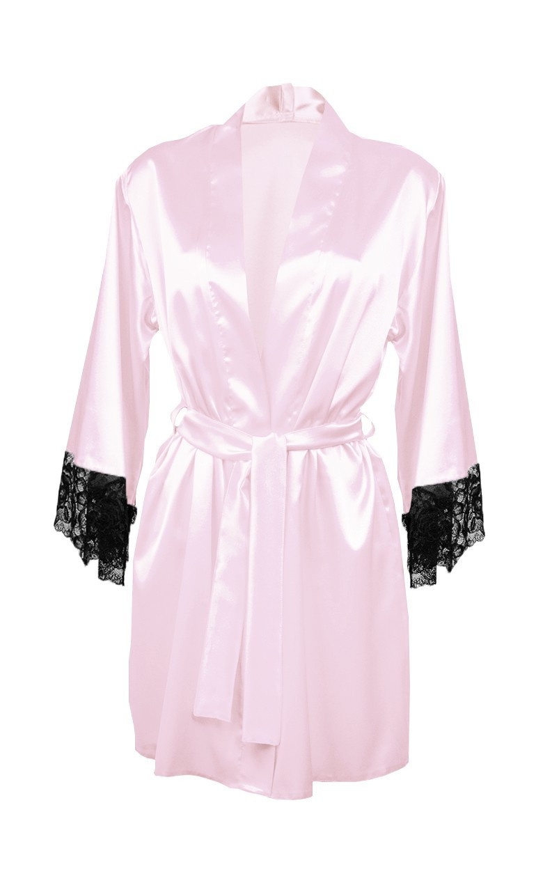 DKaren Housecoat Adelaide Pink Velikost: L, Barva: růžová