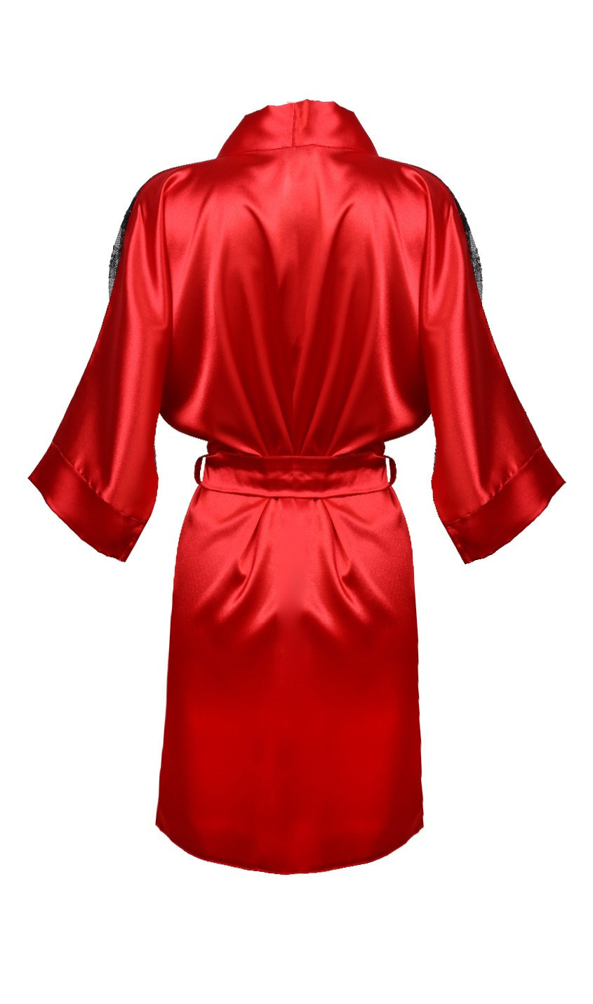 DKaren Housecoat Barbara Red Velikost: M, Barva: červená
