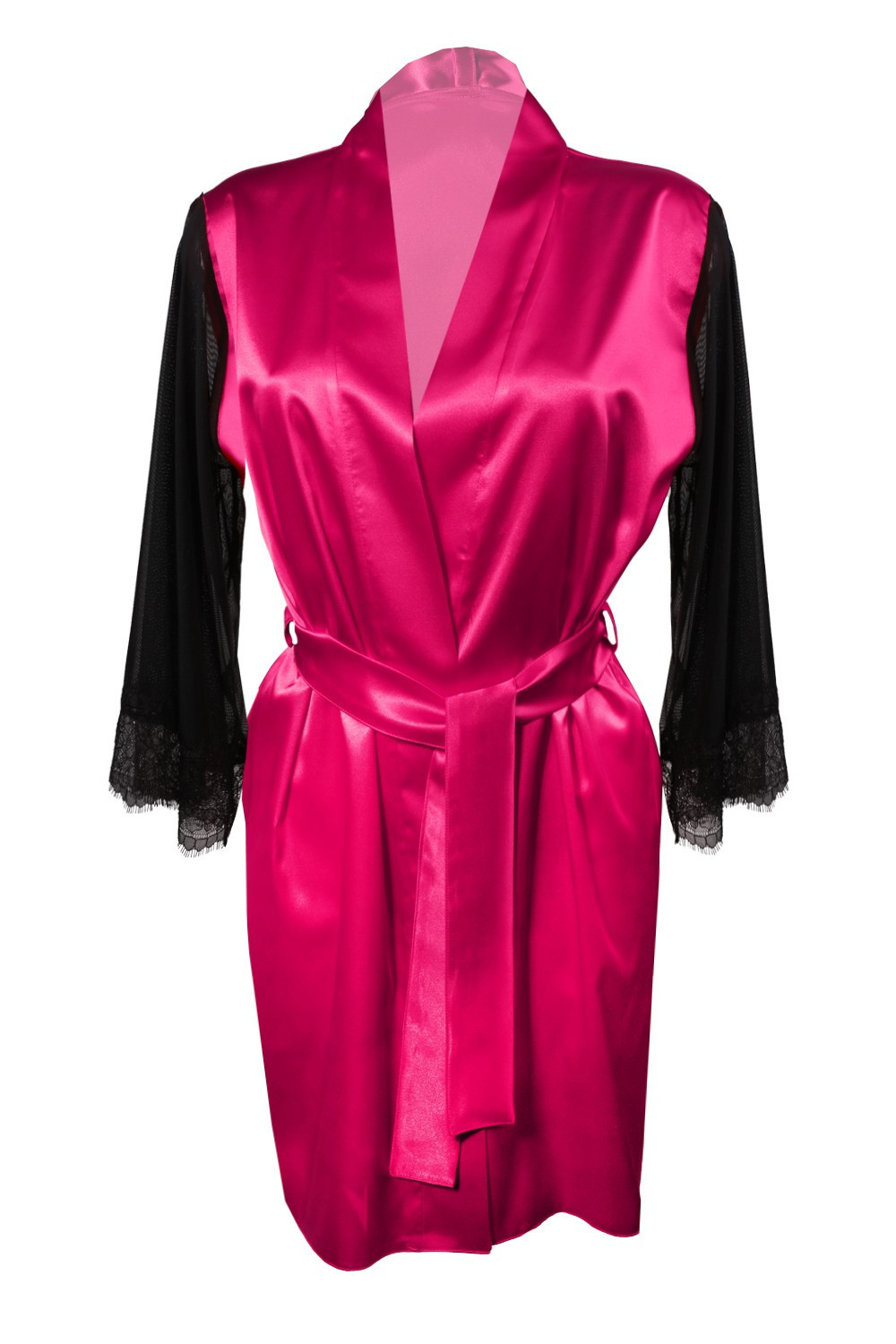 DKaren Housecoat Bonnie Dark Pink Velikost: M, Barva: tmavě růžová