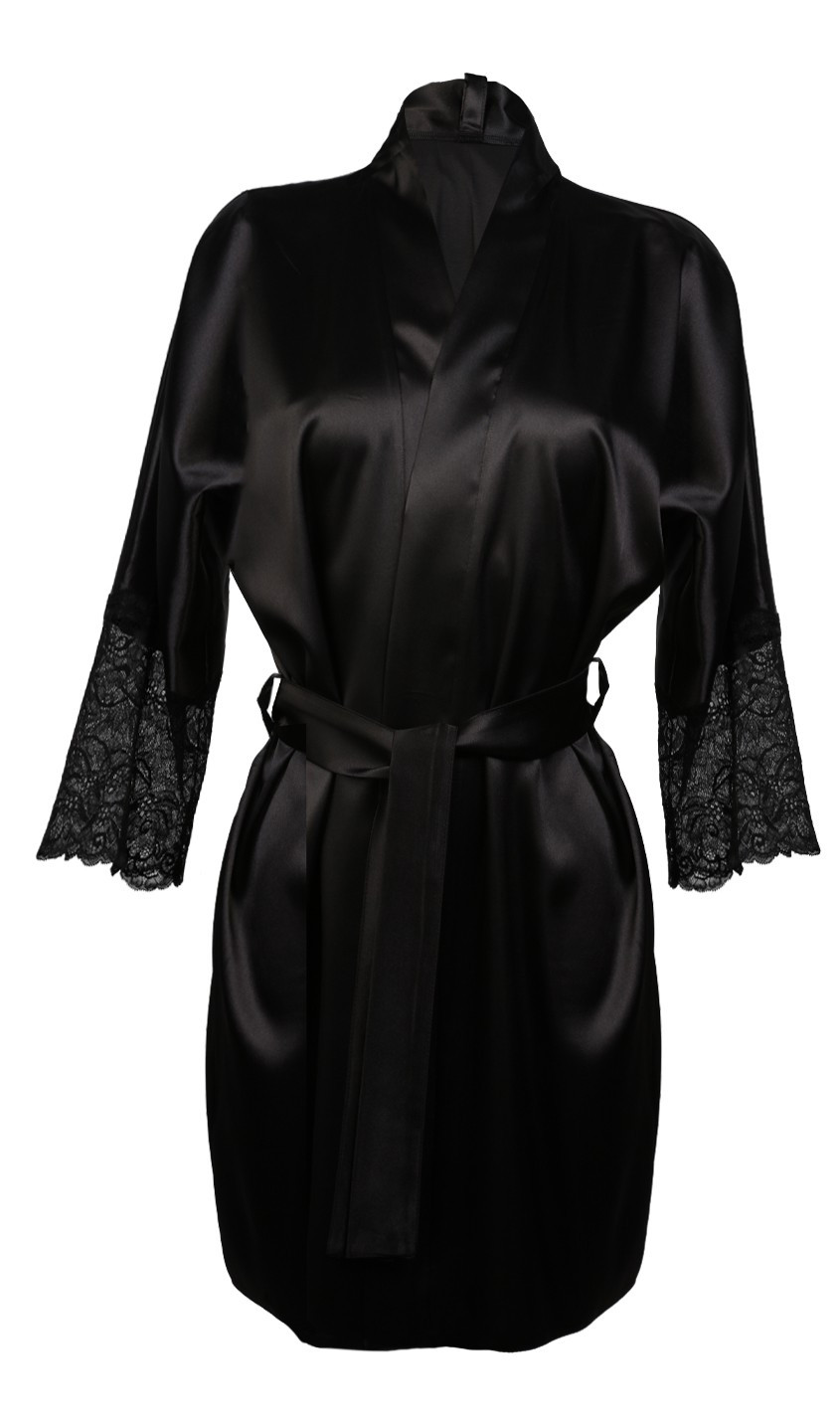 Dámský župan Housecoat model 16664236 Black - DKaren Velikost: L, Barva: černá