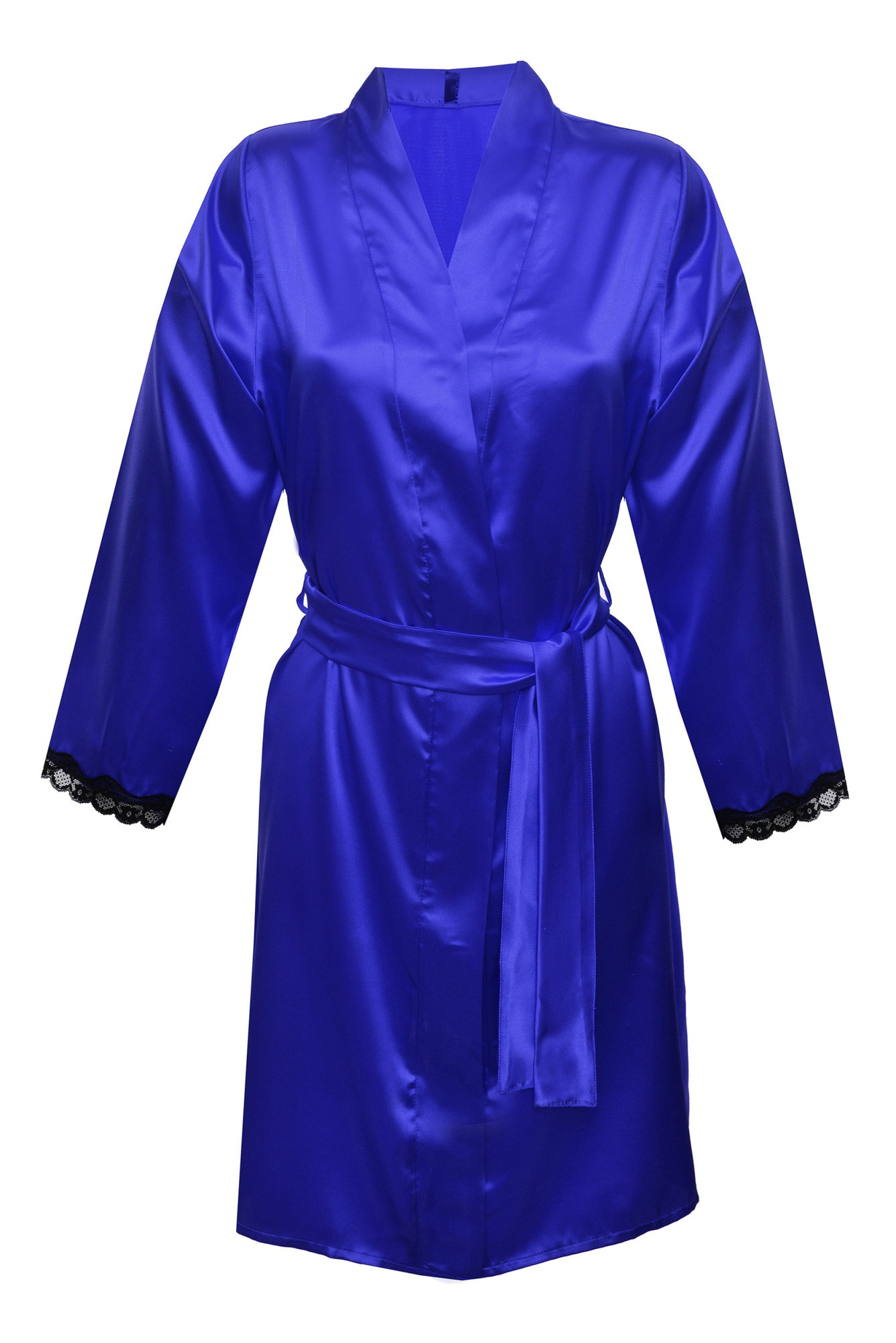 DKaren Housecoat Nancy Blue Velikost: XS, Barva: Modrá