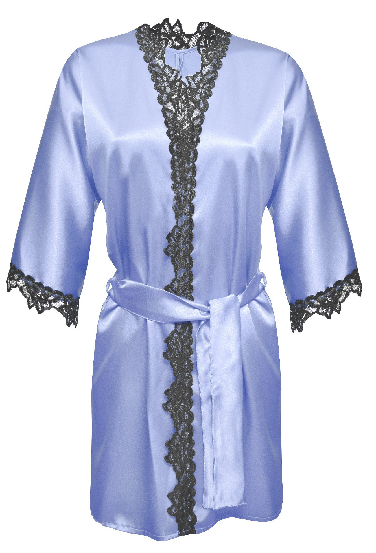 DKaren Housecoat Viola Light Blue Velikost: M, Barva: světle modrá