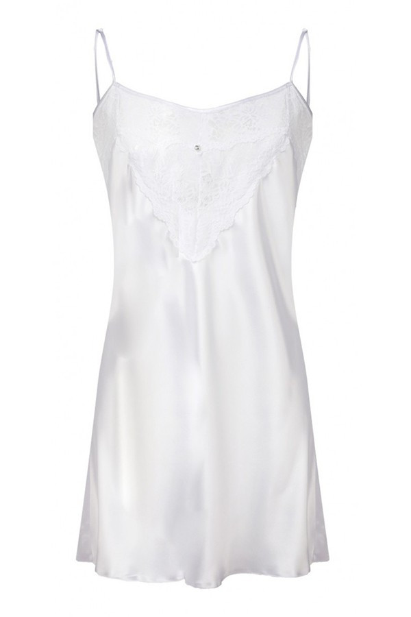 Dámská košilka Slip model 16672365 White - DKaren Velikost: XL, Barva: bílá