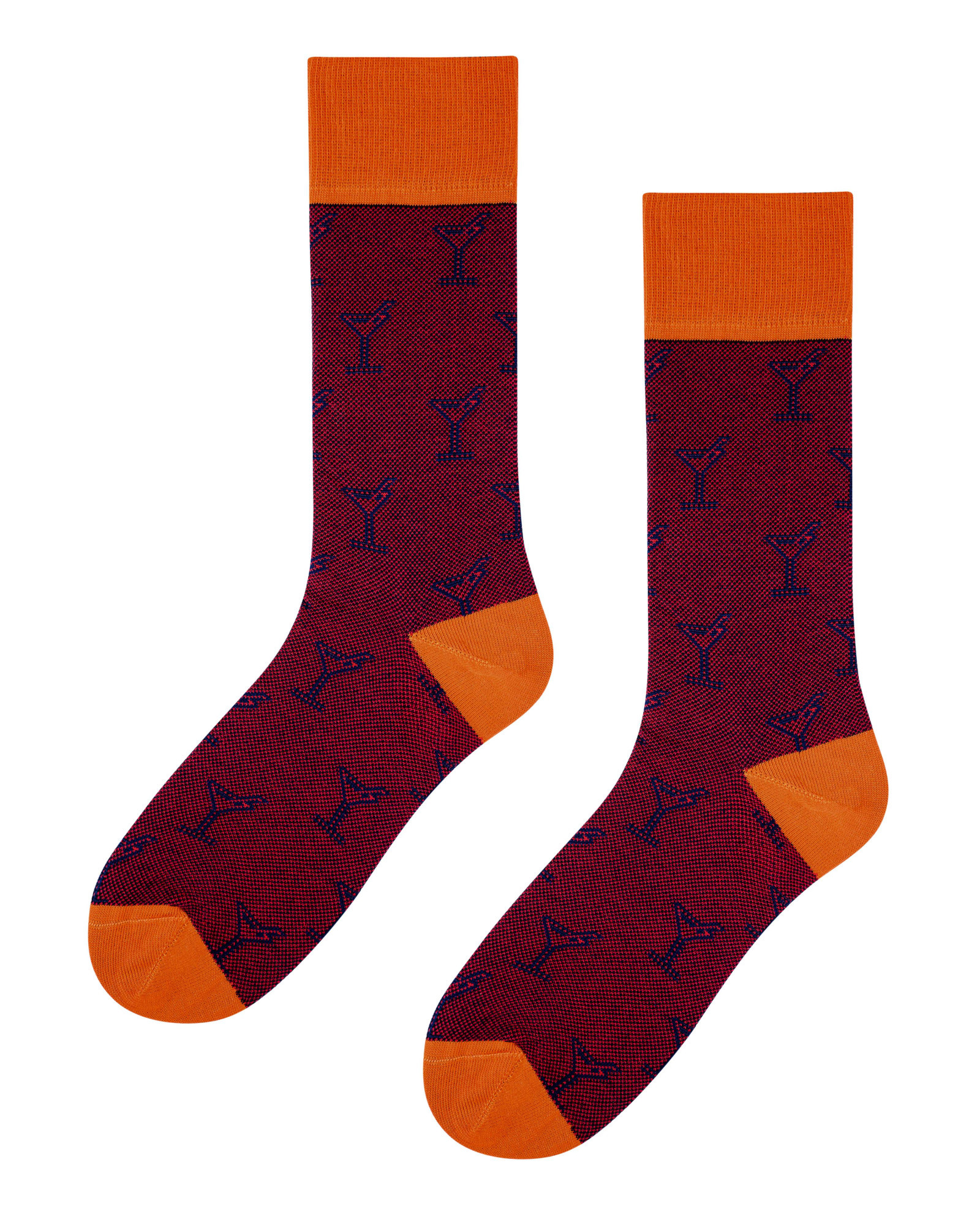 Ponožky model 18084007 Orange - Bratex Velikost: 44/46