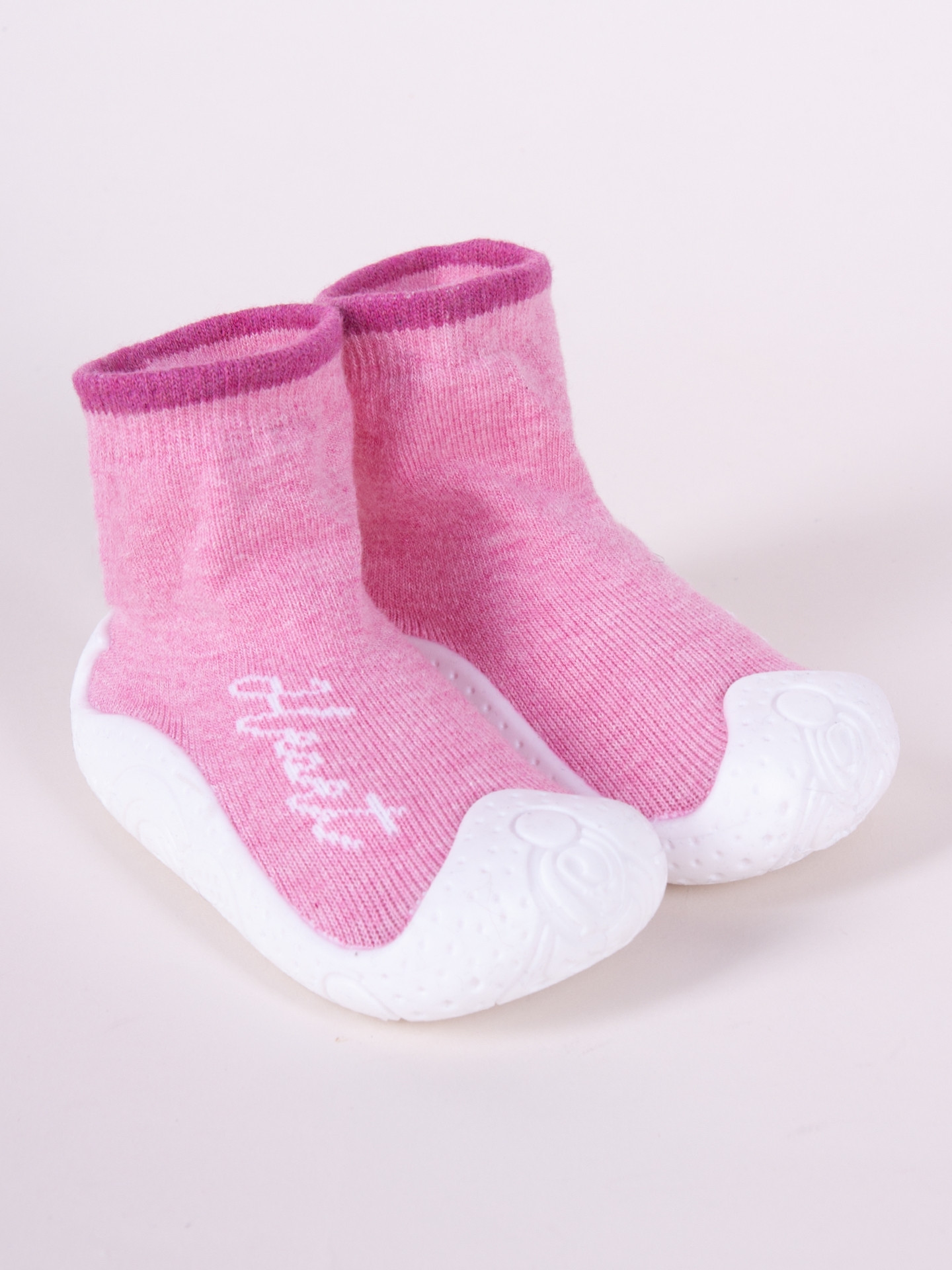 Dětské dívčí ponožky s podrážkou Pink model 16703495 - Yoclub Velikost: 22