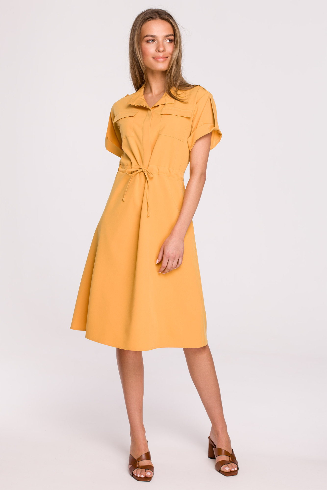 Stylove Šaty S298 Yellow XXL