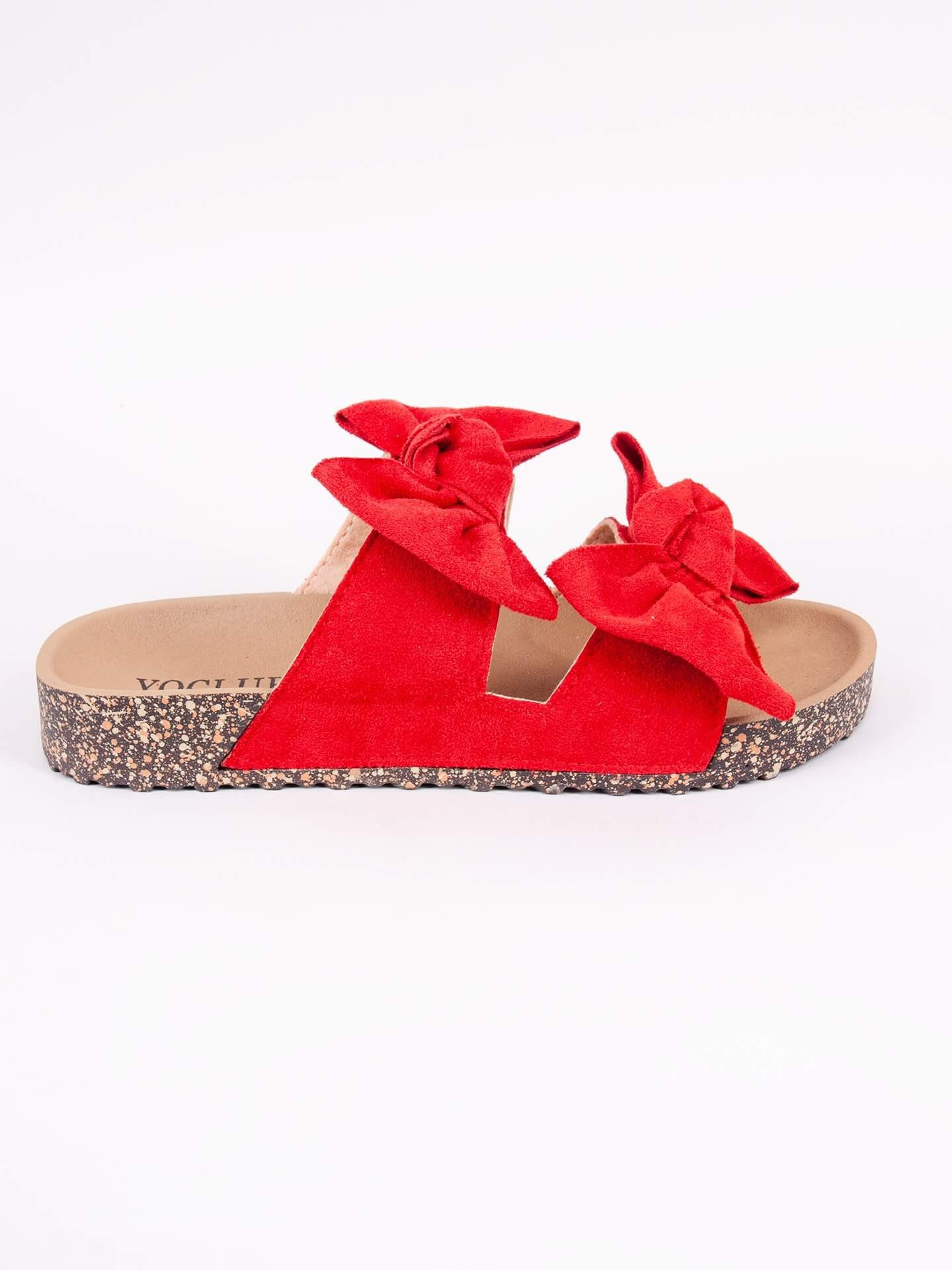 Yoclub Dámské sandály Slide OKL-0079K-3200 Červená barva 36