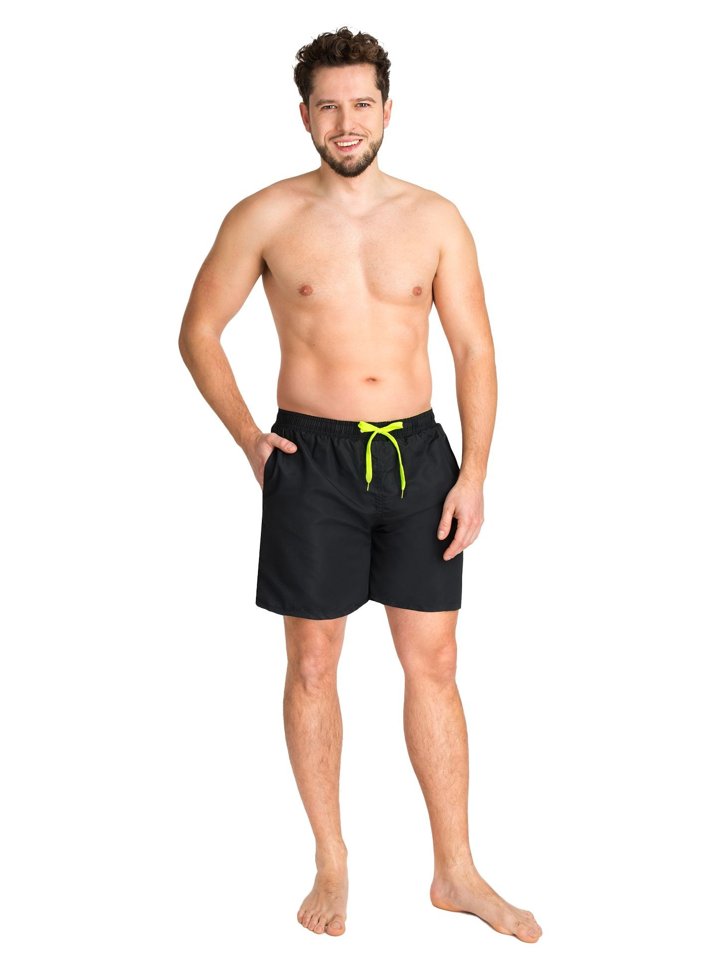 Yoclub Men's Beach Shorts LKS-0040F-A100 Black M