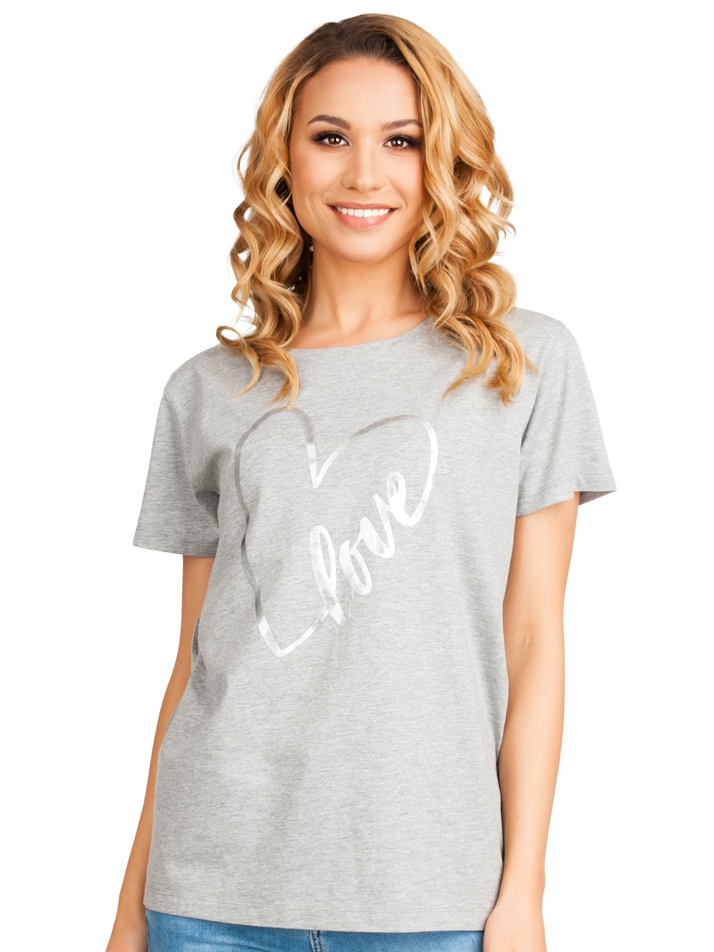 Bavlněné tričko model 17399930 Grey - Yoclub Velikost: XL