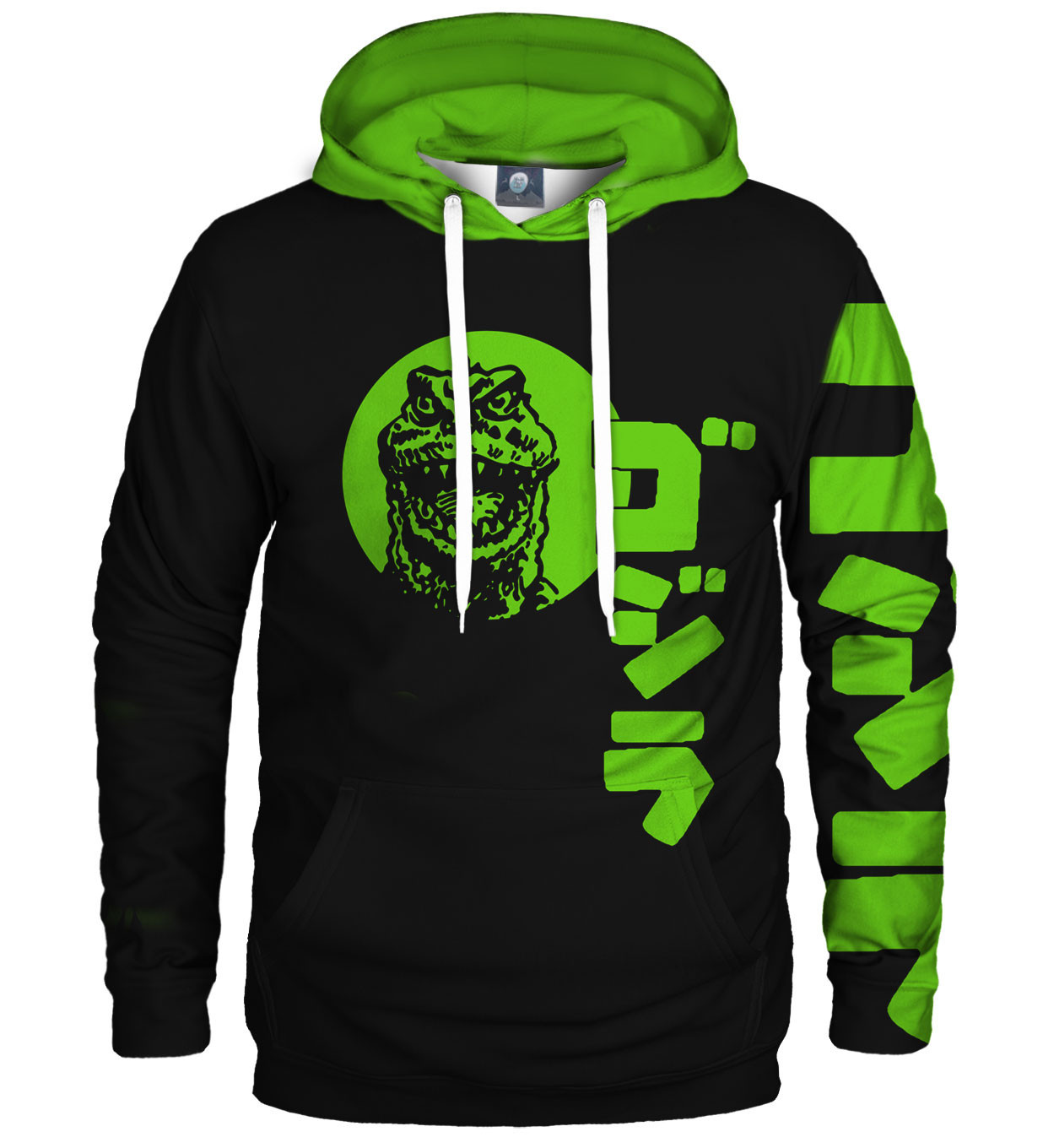 Aloha From Deer Gojirra Neon Hoodie H-K AFD916 Green XS