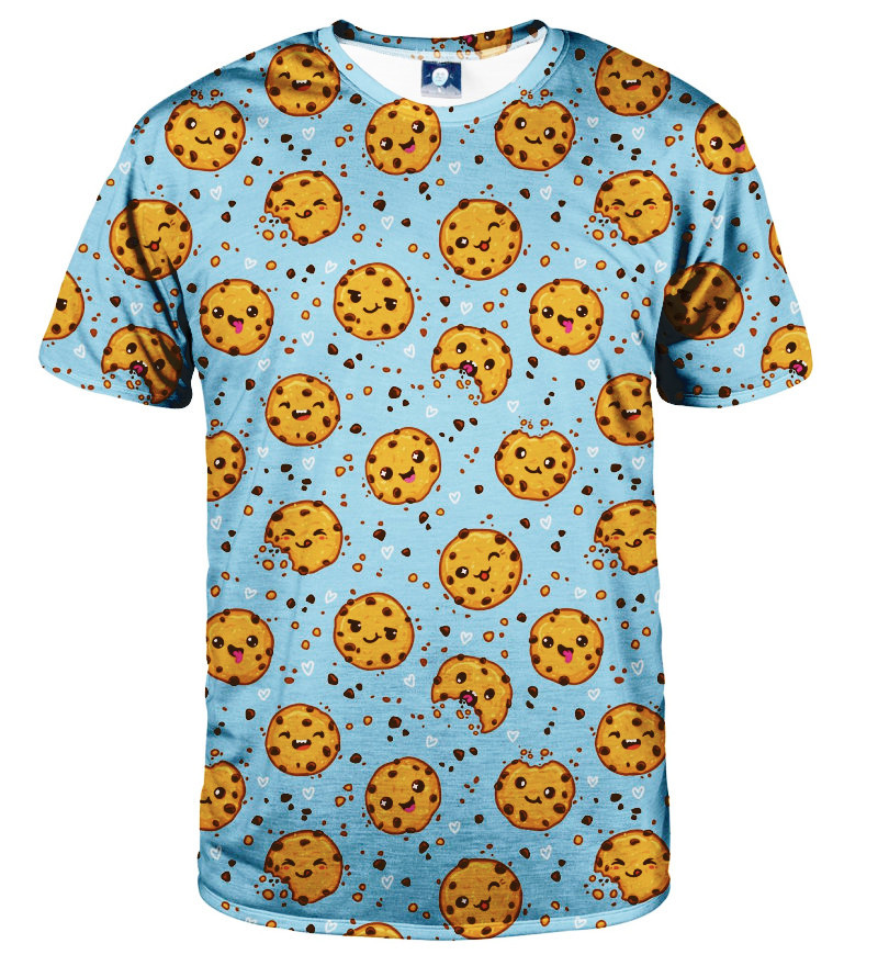 Aloha From Deer Cookies Make Me Happy T-Shirt TSH AFD671 Blue Velikost: XXL