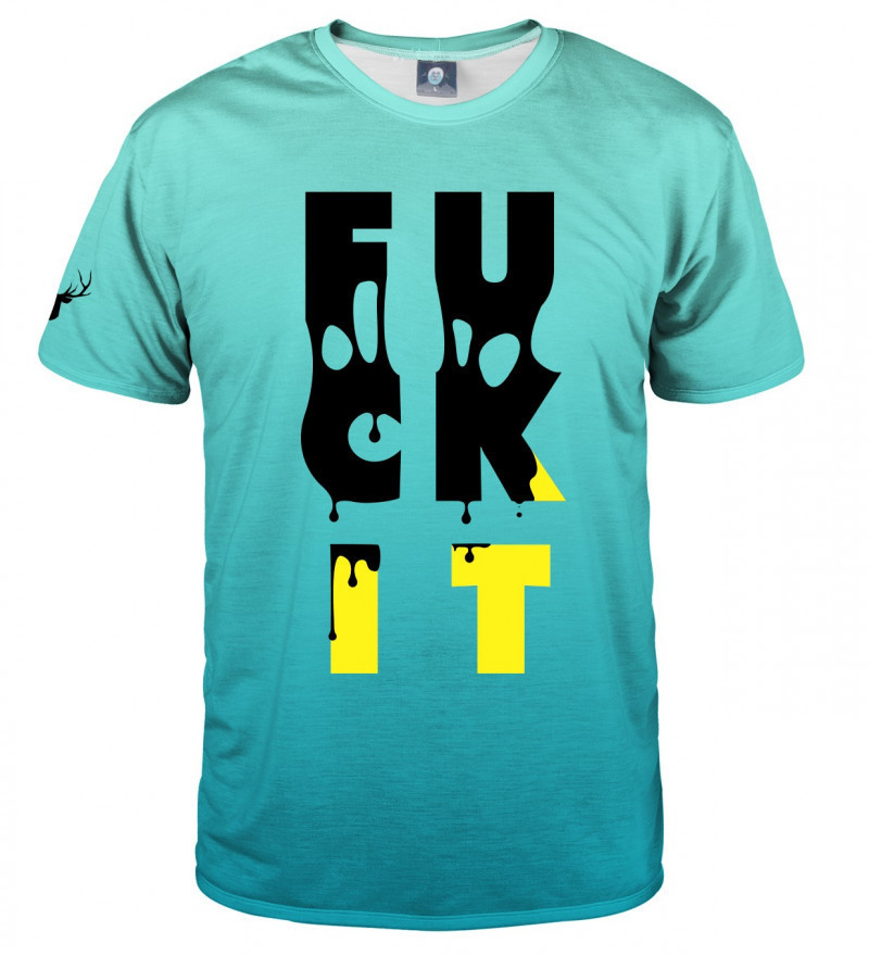 Aloha From Deer Fuck It T-Shirt TSH AFD439 Teal S