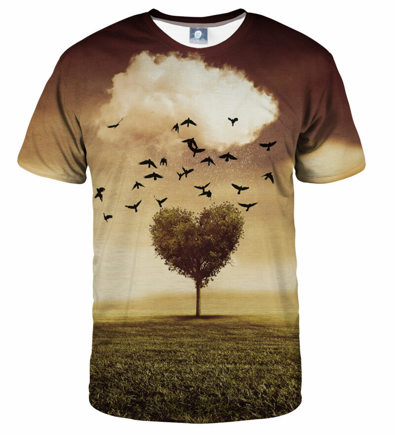 Aloha From Deer Tree Heart T-Shirt TSH AFD036 Yellow Velikost: XL