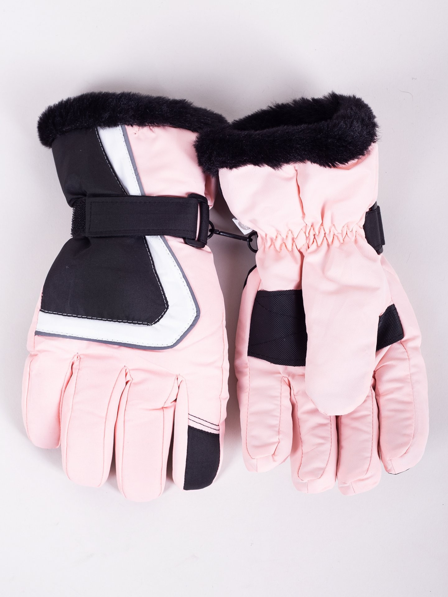Levně Dámské zimní lyžařské rukavice Yoclub REN-0259K-A150 Pink 18