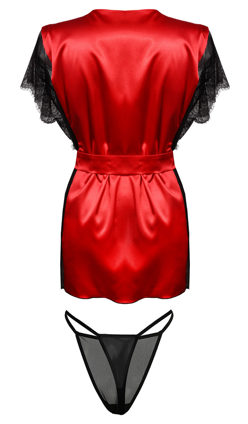 Housecoat model 18240905 Red XS - DKaren