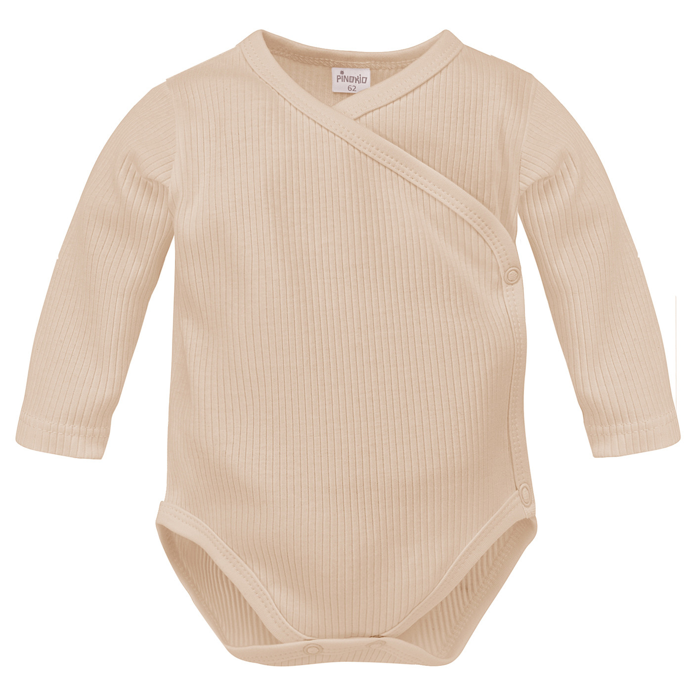 Pinokio Lovely Day Béžové zavinovací body LS Beige Stripe 50