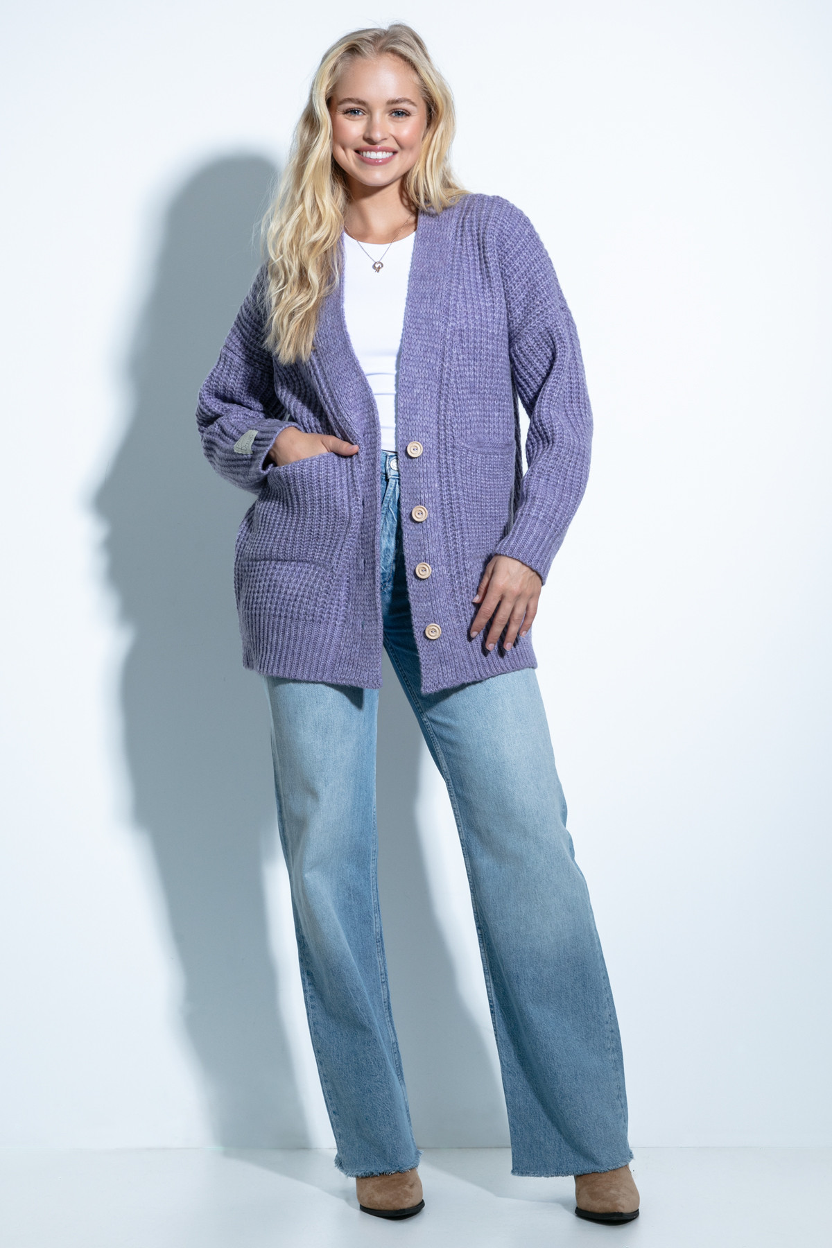 Fobya Cardigan F1695 Violet 36/38