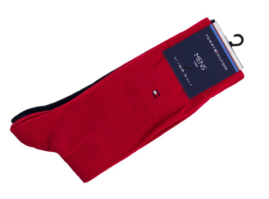 Ponožky Tommy Hilfiger 3Pack 371111 Red/Navy Blue 43-46